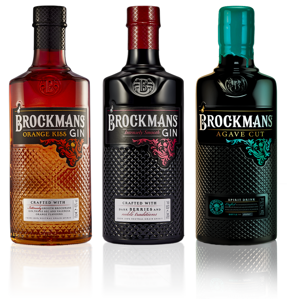 Brockmans Gin botles