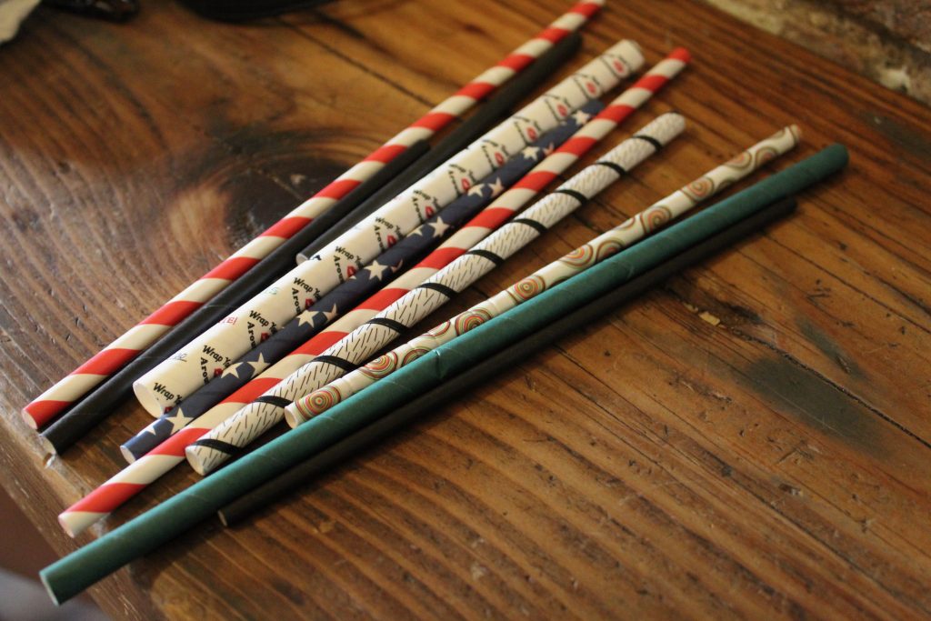 Aardvark paper straws are made of thick paper sourced from sustainable forests, and don't get soggy as quickly as other paper straws.