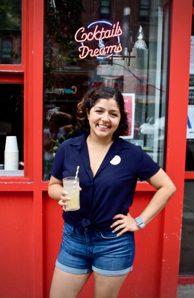Steph Gallardo and the Spirit Stick Spritz at Butter and Scotch in Crown Heights, Brooklyn