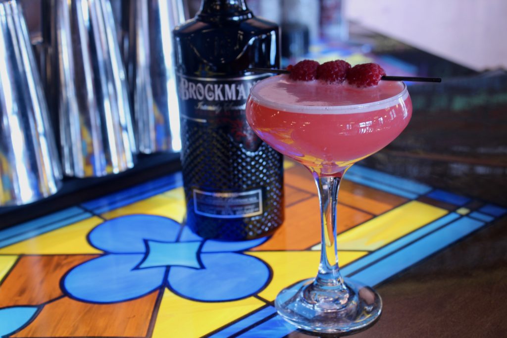 Kari Rosenfeld makes her "Lawn Party" with Brockmans Gin at The Thirsty Soul in Philadelphia, PA
